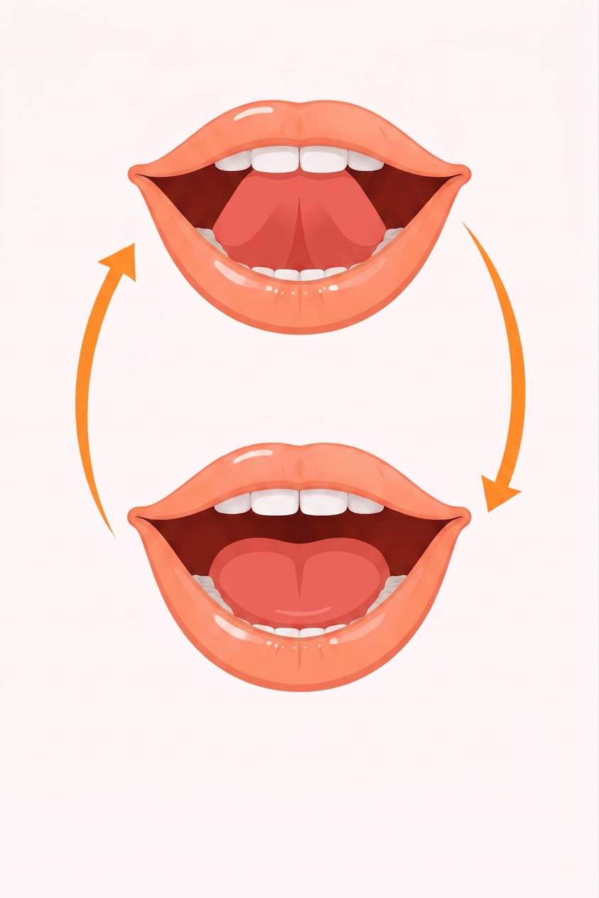 Качели: схема рта
