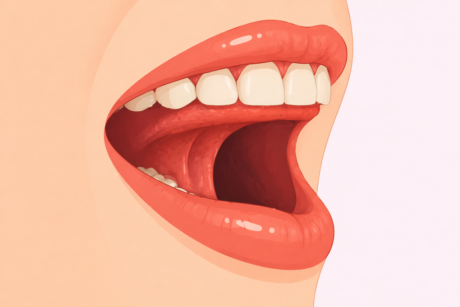 Грибок: схема рта