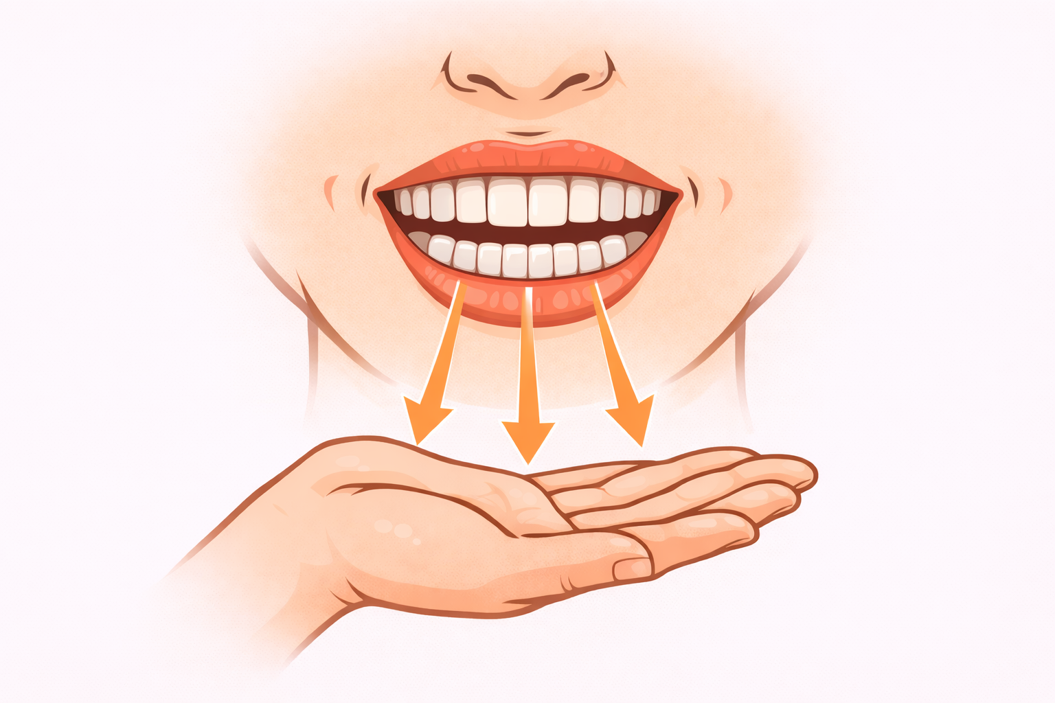 Тёплый ветерок: схема рта